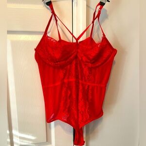 Red Lace Bodysuit 🔥